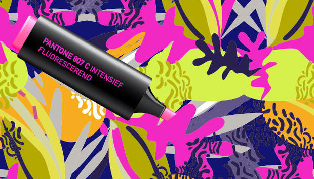 Verbeterde kwaliteit fluorescerende Pantone inkten van Huber
